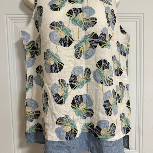 Habitat Clothes To Live In SZ Small Linen Cotton Lagenlook Sustainable Beach Mom - Picture 1 of 7